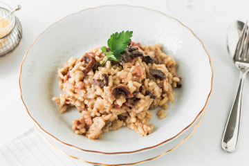 Mushroom & Bacon Risotto