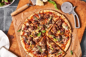 BBQ Sausage & Mushroom Pizza