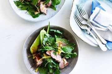 Thai Green Pork Salad with Green Mango